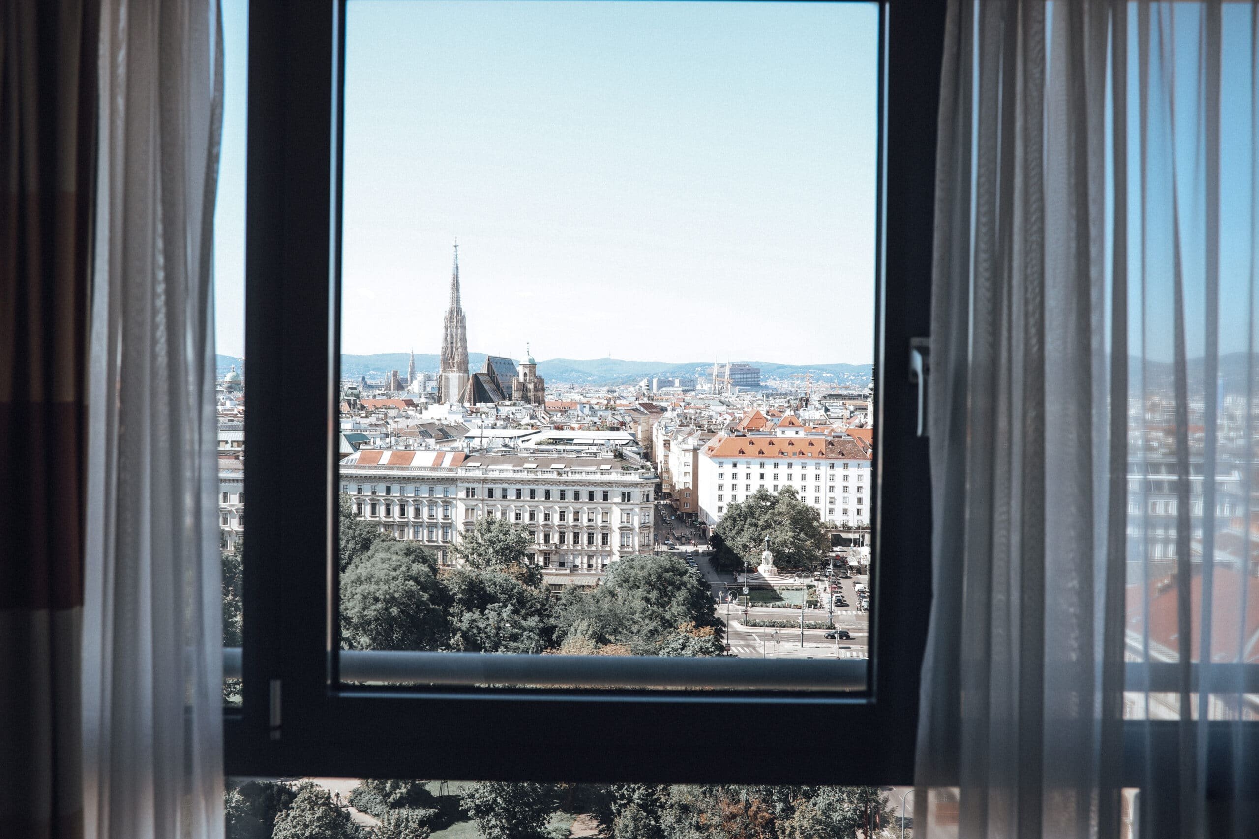 View over Vienna’s rooftops from a distinctive apartment